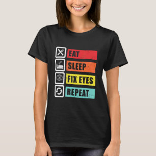 Camiseta Coma Olhos Ópticos Oftalmologistas Contac