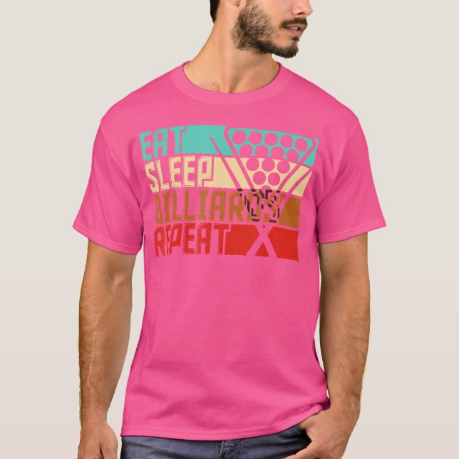 Camiseta Coma os Bilhares de Repetição de Repouso (Frente)