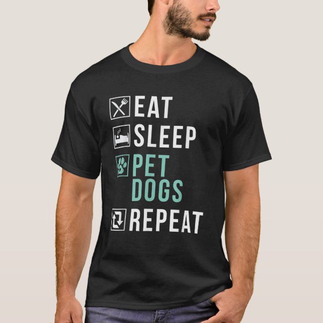 Camiseta Coma Os Cães De Pet Repetem O Cachorro De Papoila (Frente)