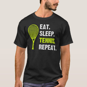 Camiseta Coma os esportes em rack do reprodutor de Tênis de