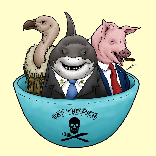 Camiseta Coma os ricos (Criador carregado)