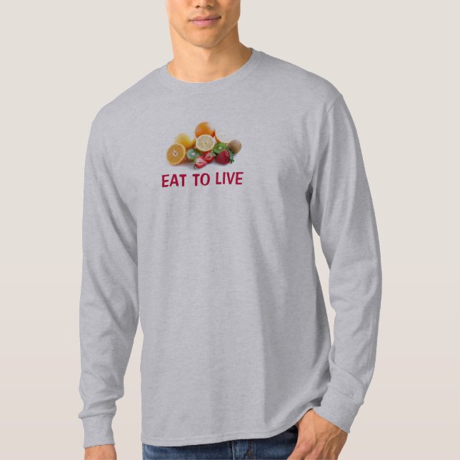 Camiseta Coma para viver Nutritarian (Frente)