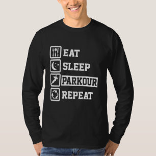 Camiseta Coma Parkour Repetir Parkour do Sono