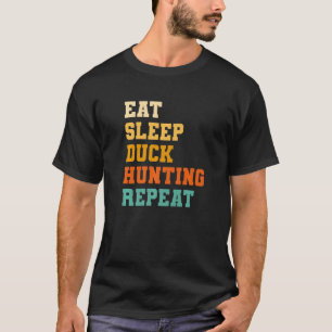 Camiseta Coma Pato Dormindo Caça Repetida Galinha Caçada