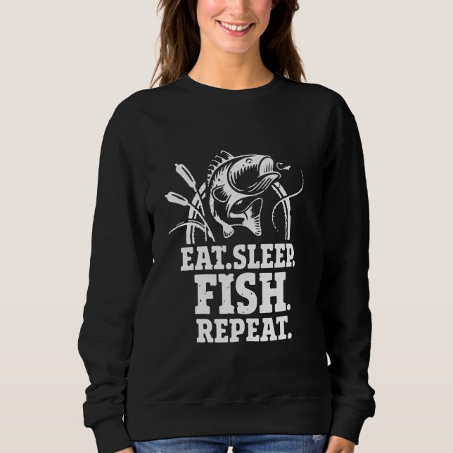 Camiseta Coma Peixe adormecido Repetir 1 (Frente)