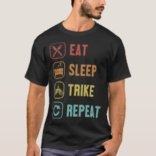 Camiseta Coma Pinguim do Sono Repetir Caneta do Rei-Pássaro