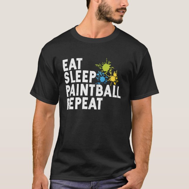 Camiseta Coma Pintball Paintball Soft Airsoft Player ai (Frente)