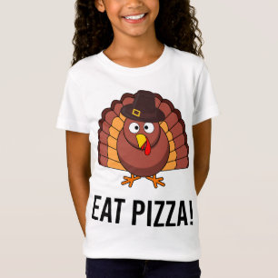 Camiseta Coma Pizza Turquia Com Chapéu