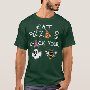 Camiseta Coma Pizza Verifique Sua Bela Bela Mama De Hallowe