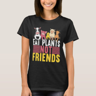 Camiseta Coma Plantas Não Amigos Vegan Veggie Veganismo