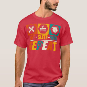 Camiseta Coma Pombo do Sono Caçando Repete Engraçado Columb