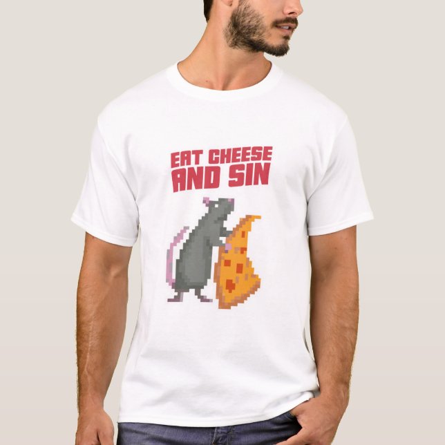 Camiseta Coma Queijo E Peque (Frente)