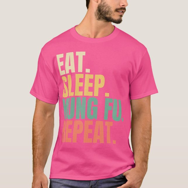 Camiseta Coma Repetição de Kung Fu no Sono (Frente)