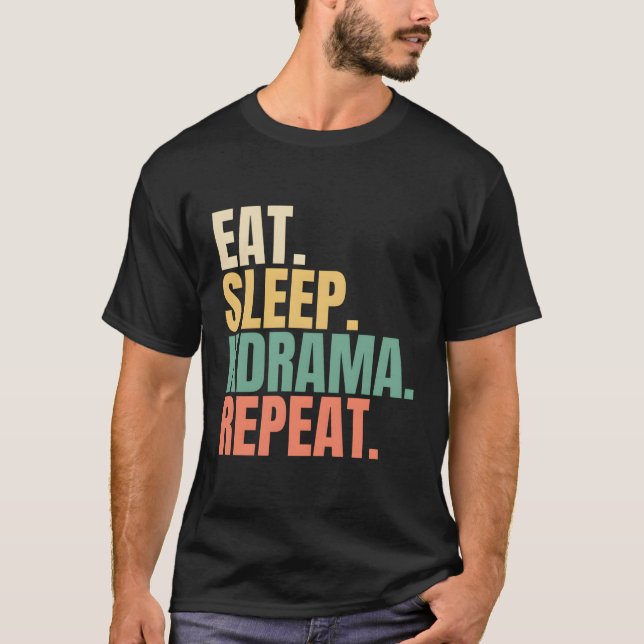 Camiseta Coma Repetição do Kdrama no Sono (Frente)