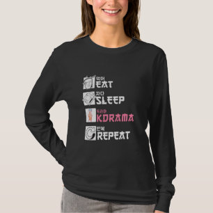 Camiseta Coma Repetição do Kdrama no Sono