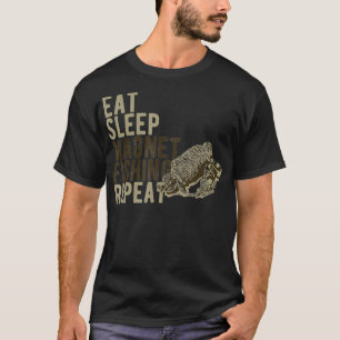 Camiseta Coma Repetições De Pesca Com Magnetos