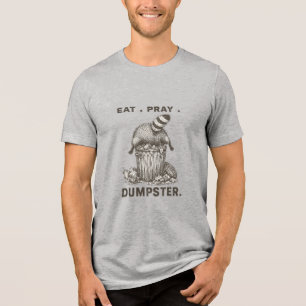 Camiseta Coma Reze Rato Lixeira Engraçado Paródia de Panda 