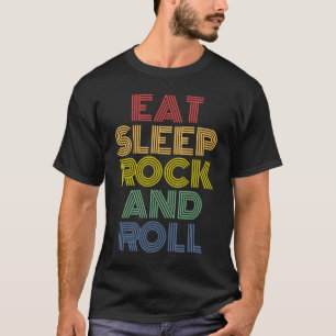 Camiseta Coma Rock and Roll Retro Vintage 70s 80s Rock