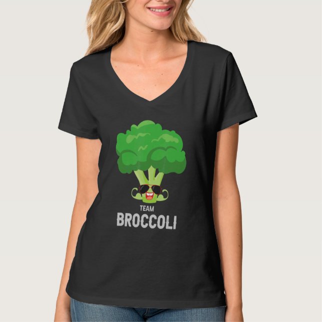 Camiseta Coma Saudável Eu Adoro Equipe Broccoli Planta Base (Frente)