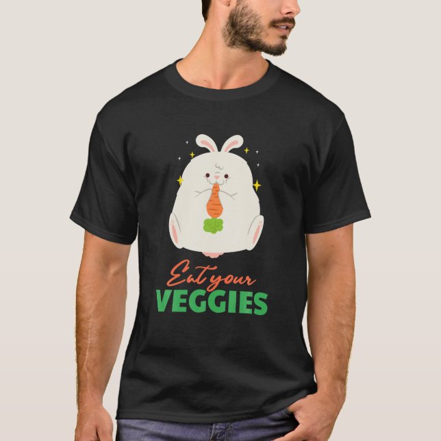 Camiseta Coma Seu Coelho Veggies Vegan Vegetable Orga (Frente)