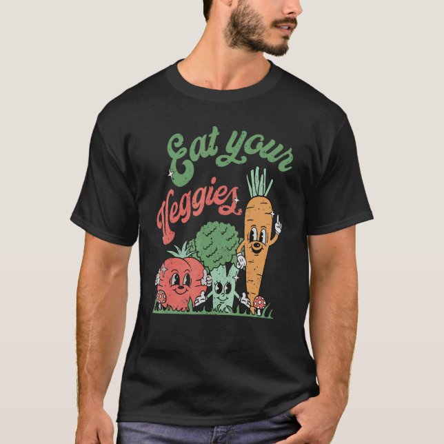 Camiseta Coma Seu Mercado Familiar De Veggies Seja gentil C (Frente)