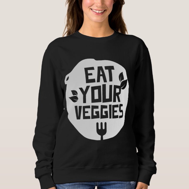 Camiseta Coma Seu Plano Vegetariano De Hortas De Veggies (Frente)