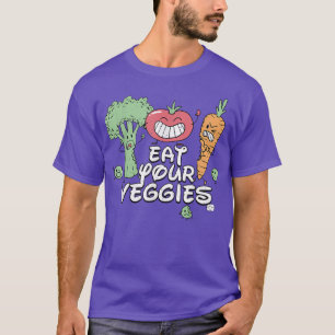 Camiseta Coma Seu Veggies Engraçado Vegetariano