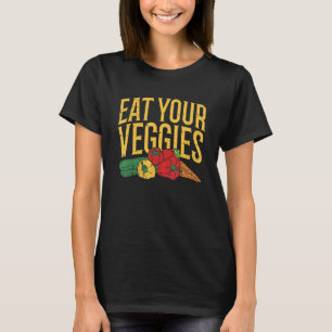 Camiseta Coma seus legumes - Legume - Veganuary engraçado v