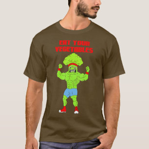Camiseta Coma seus vegetais Broccoli Enfermeiro Gym Str