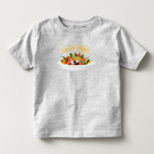 Camiseta Coma seus vegetais Cite salada fresca misturar tig
