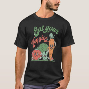 Camiseta Coma seus vegetais Estilo 90s Estilo Vegetal Vegan