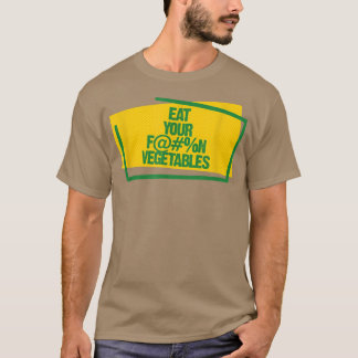 Camiseta Coma seus vegetais Vegetais Vegetários Engraçados