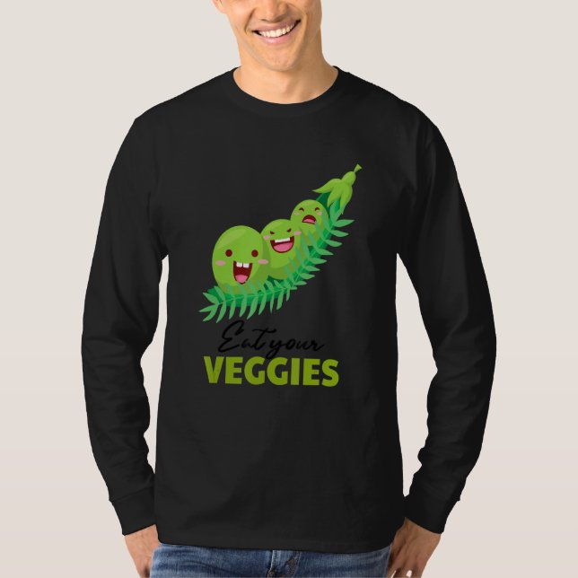 Camiseta Coma Seus Veggies Edamame Vegan Vegetable F (Frente)