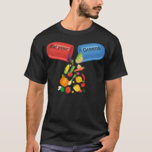 Camiseta Coma Seus Verdes Veggie Pill Nutrition Saudável Co
