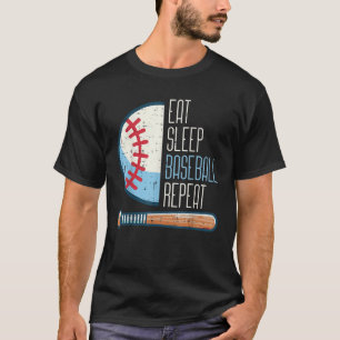 Camiseta Coma Sleep Baseball Repente Jogadores Esportivos H