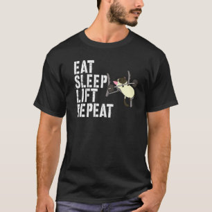Camiseta Coma Sleep Elevação Repetição Elevação de Pesos Ev