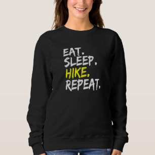 Camiseta Coma Sleep Hike Repete Caminhando Montanha Hikin