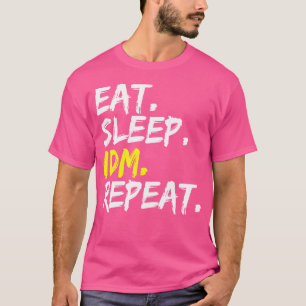 Camiseta Coma Sleep Idm Repete Dizendo Dança Música Eletro