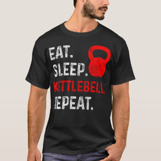Camiseta Coma Sleep Kettlebell Repetir Malhação Gym