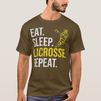 Camiseta Coma Sleep Lacrosse Repita Equipe Esportiva Oferec