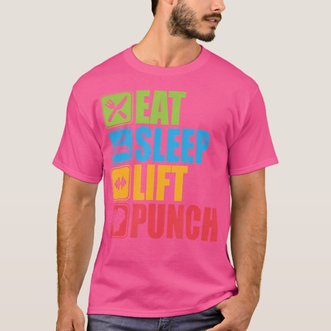 Camiseta Coma Sleep Lift Punch - Workout Boxing Artes Marci (Frente)