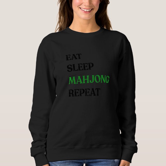 Camiseta Coma Sleep Mahjong Repita: Mahjong Time Mahjong (Frente)