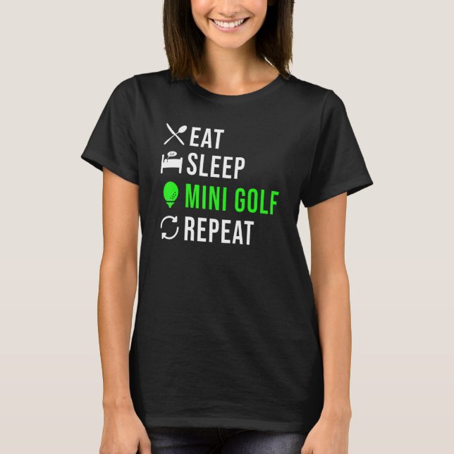 Camiseta Coma Sleep Mini Golf Repete Mini Golf (Frente)