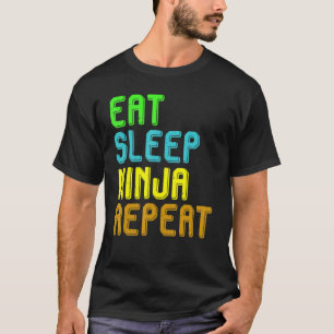 Camiseta Coma Sleep Ninja Repete Camiseiros Para Jovens Nin
