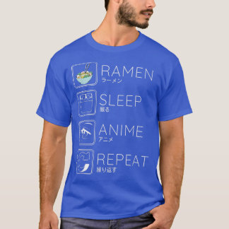 Camiseta Coma Sleep Ramen Anime Noodles Kawaii Japonês