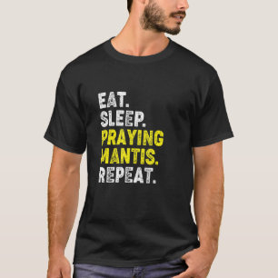 Camiseta Coma Sleep Rezando Mantis Repita. Kung Fu Chinese 