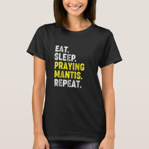 Camiseta Coma Sleep Rezando Mantis Repita. Kung Fu Chinese 