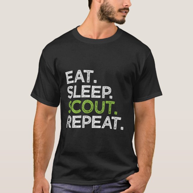 Camiseta Coma Sleep Scout Repete Cub Love Scoub Líder (Frente)