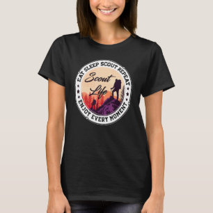Camiseta Coma Sleep Scout Repete Melhor Escoteiro Vivendo S