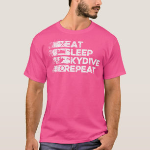Camiseta Coma Sleep Skydive Repetir Skydiving Legal